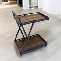 عربية تقديم خشب -حديد-FKRAH