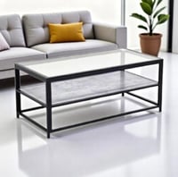 طاوله شاهي مفرد زجاج مقاس 50×60×120