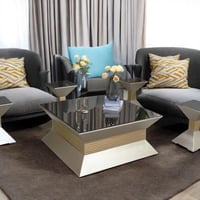 طقم طاولات تقديم فاخر 4 خدمة