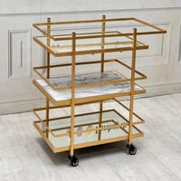 عربية تقديم ضيافة ذهبي مودرن