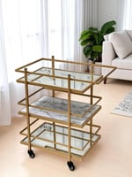 عربية تقديم ضيافة ذهبي انيق