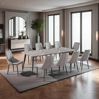 طاولة طعام رخام 10كرسي -SH