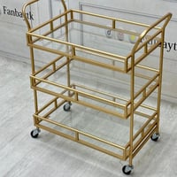 عربة 3 دور زجاج شفاف