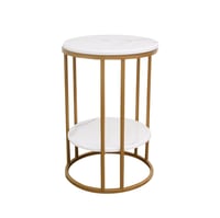 طاولة خدمة دورين خشب رخامي