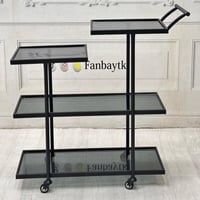 عربية تقديم 4 دور زجاج/ترولي