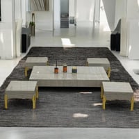 طقم طاولات ضيافة ارضي بديل للرخام