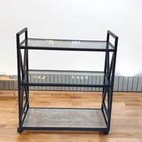 عربة تقديم أنيق وفاخر – زجاج – 3 دور – 90*35*85 سم