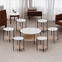 طقم طاولات سيراميك و خشب 7 قطع : SHML