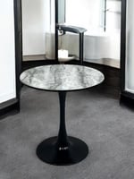 طاولة مفرد حديد خشب رخامي -DAR