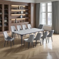 طاولة طعام رخام 10 كرسي -SH