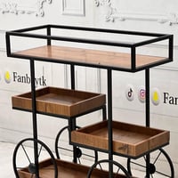 عربية تقديم خشبية-FANBAYTK