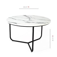 طقم طاولة تقديم مع 4 طاولات خدمة لون اسود سطح خشب