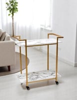 عربة تقديم ضيافة دورين جوانب أنيقة