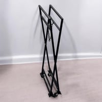 عربية تقديم 2 دور خشب تصفيط (قابلة للطي)