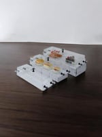 مجموعة ثلاث صواني أكريليك شفاف