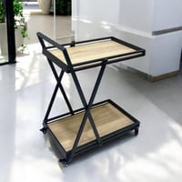 عربية تقديم خشب -حديد-FKRAH