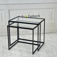 طقم طاولة جانبية متداخلة بلمسة عصرية