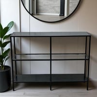 طاوله مدخل بثلاثه طابق -أسود