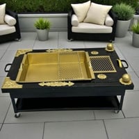 منقل حديد حطب