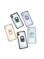 كفر ايفون X/XS/XR/XS MAX شفاف ثلجي مسكة متوافق مع...