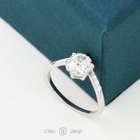 خاتم موزنايت فضة عيار 925