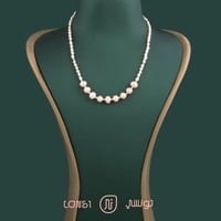 عقد لؤلؤ فضة عيار 925