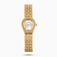 ساعة نسائيه بسير ذهبي مميز