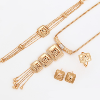 طقم مطلي تصميم ذهب