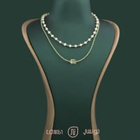 عقد لؤلؤ فضة عيار 925