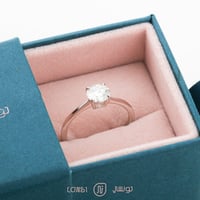 خاتم موزنايت فضة عيار 925