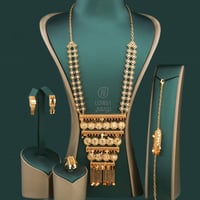 طقم المرتعشه مطلي بالذهب