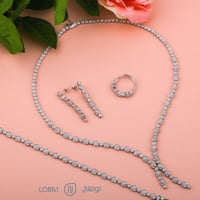 طقم مصاغ من الفضة عيار 925