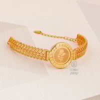 اسوارة بتصميم سبيكة الذهب