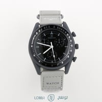 ساعة جلد تصميم اوميغا سواتش