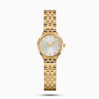 ساعة نسائيه بسير ذهبي