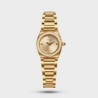 ساعة نسائيه بسير ذهبي مميز
