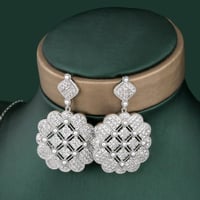 طقم مطلي بسلسال طويل