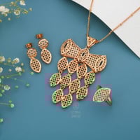 طقم مطلي تصميم ذهب