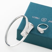 اسوارة وخاتم فاخرة فضة عيار 925