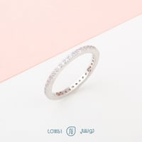 خاتم ناعم فضة عيار 925