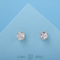 حلق زركون سوليتير ناعم