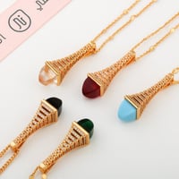 سلسال زركون مميز مطلي