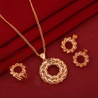 طقم مطلي تصميم غصن الزيتون