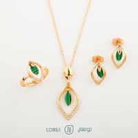 طقم مطلي تصميم ذهب