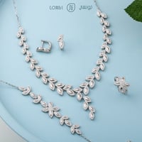 طقم مصاغ من الفضة عيار 925