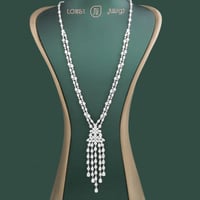 عقد فخم فضة عيار 925