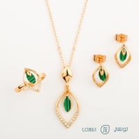 طقم مطلي تصميم ذهب