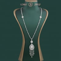 عقد فخم فضة عيار 925