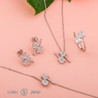 طقم فضة ناعم عيار 925