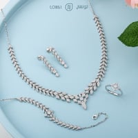 طقم مصاغ من الفضة عيار 925